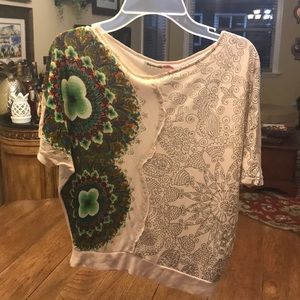 Used Desigual Girls Tunic style top  7/8